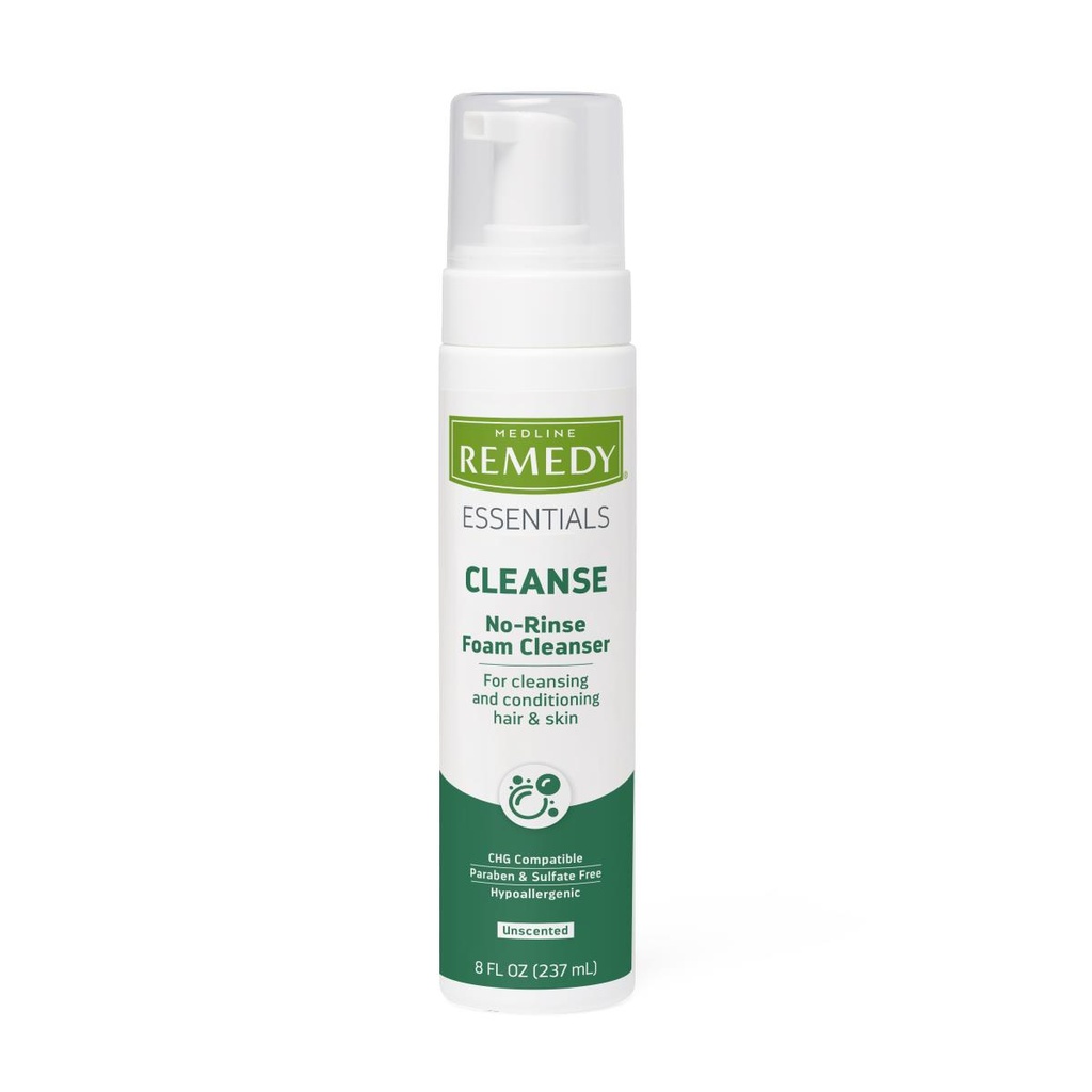 [MSC09108-CASE] Remedy® Essentials No-Rinse Foam Cleanser; 236 mL, Unscented | CASE/12 EACH