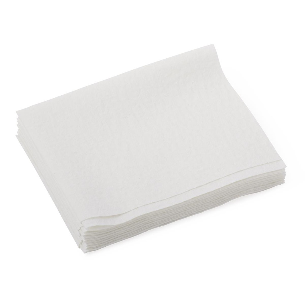 Medline Deluxe Dry Disposable Washcloth; Unscented, 10" x 12.5" (25.4 cm x 31.8cm) | CASE/500 EACH | BAG/50 EACH | PKG/50 EACH