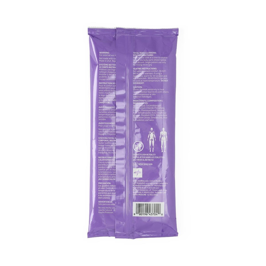 ReadyBath® SELECT Medium-Weight Washcloth; Unscented, 5/Pack | CASE/30 PKG