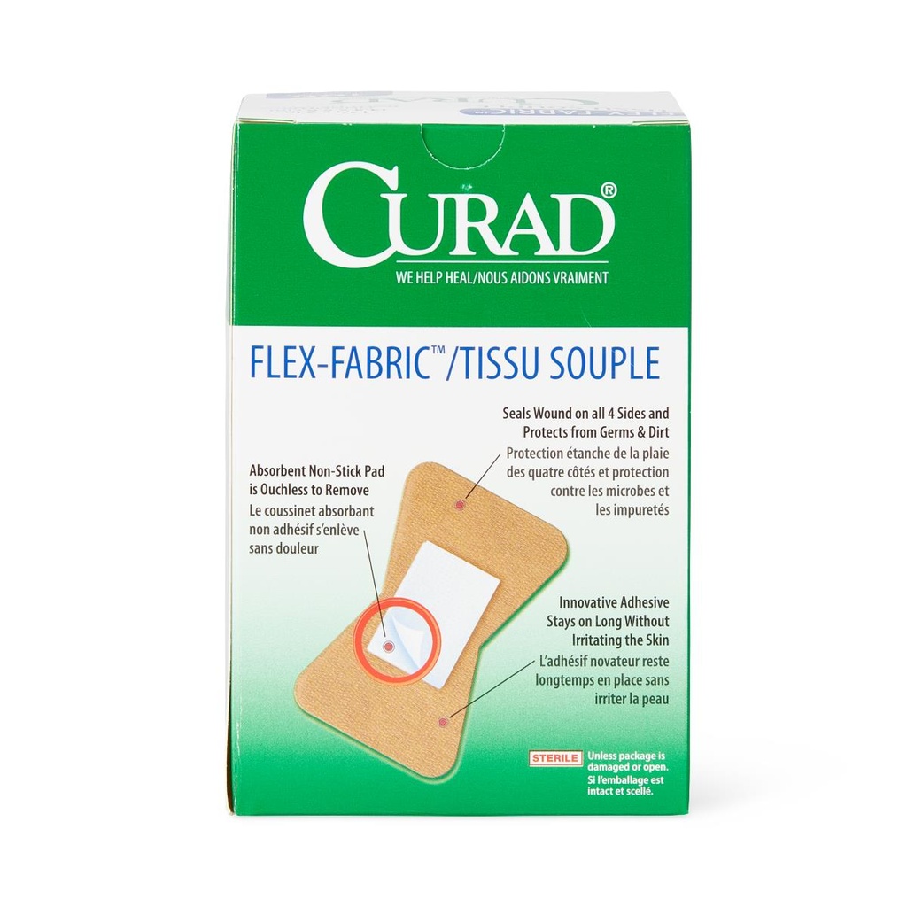 [NON25513-CASE] CURAD® Fabric Adhesive Bandage; 1.75" x 2" (4.4 cm x 5 cm) | CASE/1200 EACH | BOX/100 EACH (CASE)