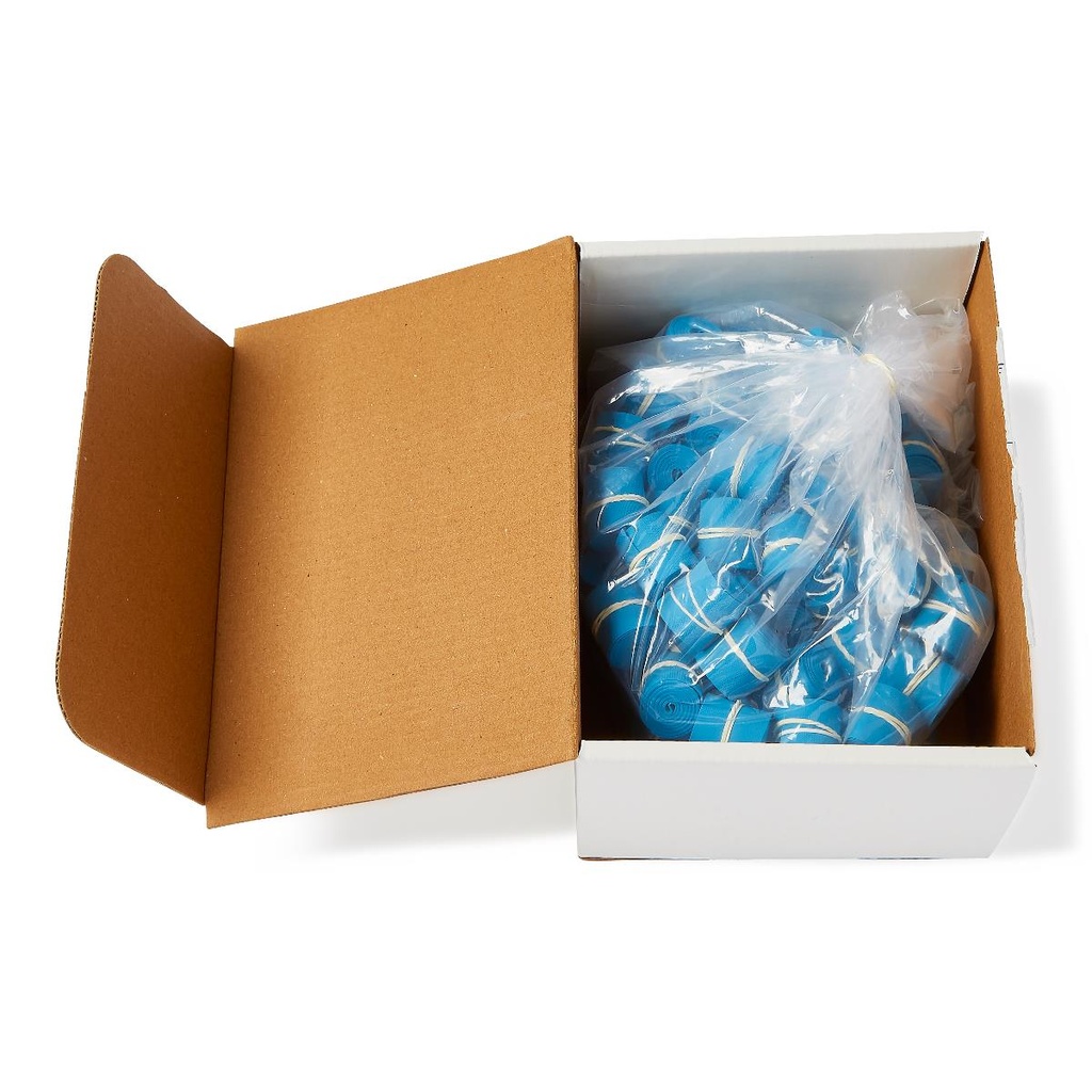 [DYND75021-CASE] Medline Single-Use Tourniquet, Latex Free; Blue, Rolled and Banded, 3/4" x 18" | CASE/100 EACH