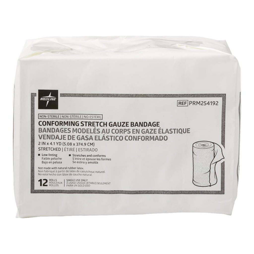 Medline Stretch Conforming Bandage; 2" x 5 yd. (5 cm x 4.5 m) | CASE/96 EACH | BOX/12 EACH