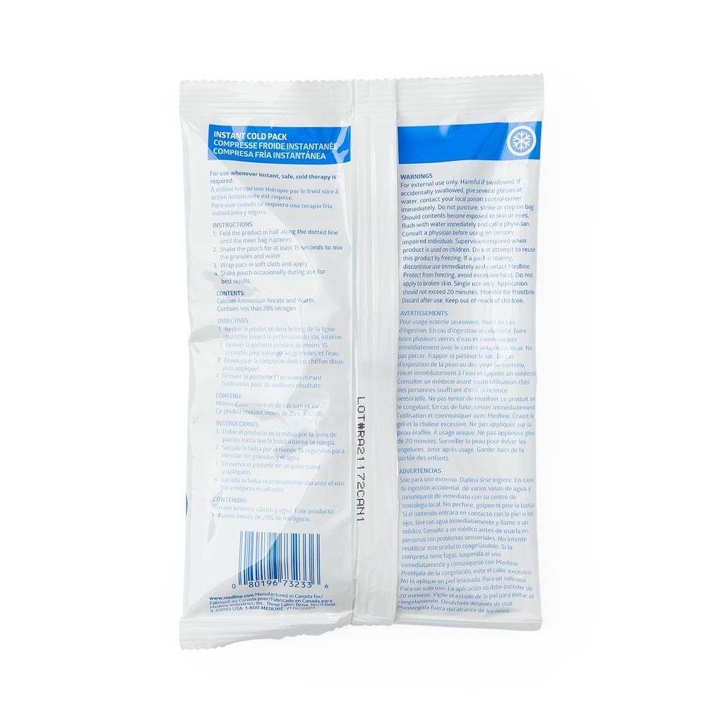 [MDS137000-CASE] Medline Standard Instant Cold Packs; 5" x 9" (13 cm x 23 cm) | CASE/24 EACH (CASE)