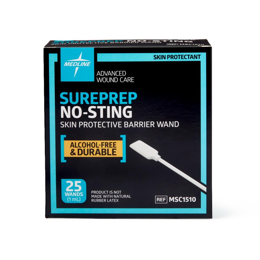 [MSC1510-BOX] Medline SurePrep® No-Sting Skin Protectant; 1 mL, Wand | CASE/125 EACH | BOX/25 EACH