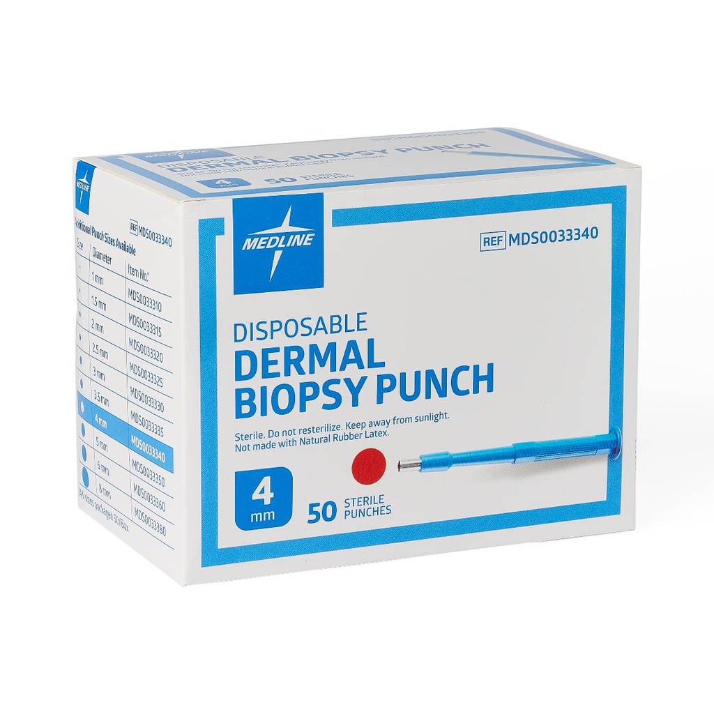 Medline Sterile Biopsy Punch; Diameter 4 mm | BOX/50 EACH
