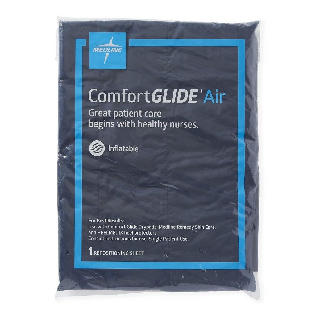 Medline ComfortGlide TRP Air-Assisted Repositioning Sheet; No Straps, 44" x 60"(112 cm x 152 cm), Weight Capacity 1000 lb. | CASE/12 EACH