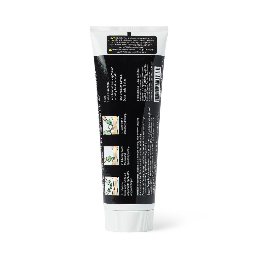 [MSC9308EP-CASE] SilvaSorb® Silver Antimicrobial Wound Gel; 236 mL, Tube | CASE/6 EACH