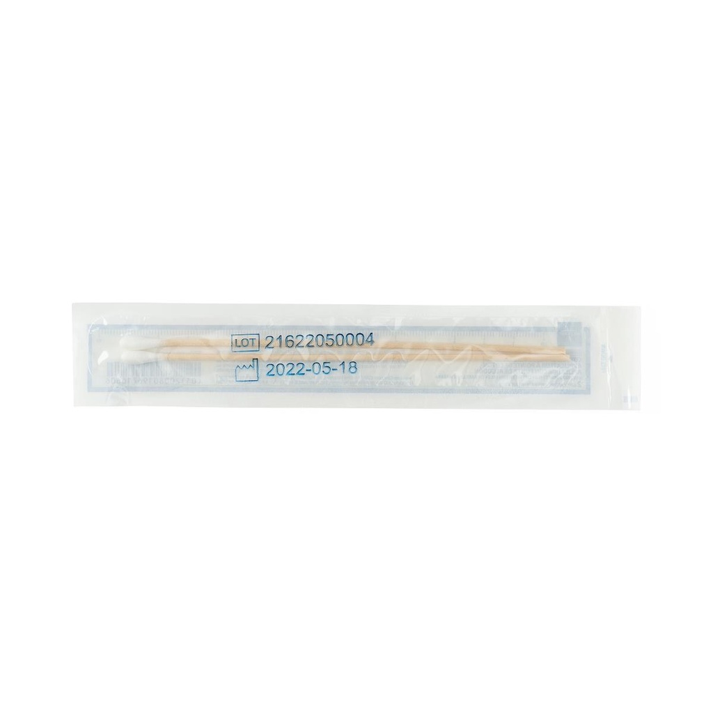 [MDS202000-CASE] Medline Sterile Cotton-Tipped Applicator; 6" (15 cm), Wood Applicator | CASE/2000 EACH | BOX/200 EACH (CASE)
