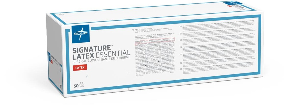 Signature™ Latex Essential Sterile Powder-Free Surgical Glove | CASE/200 EACH;BOX/50 EACH;PAIR/1 EACH