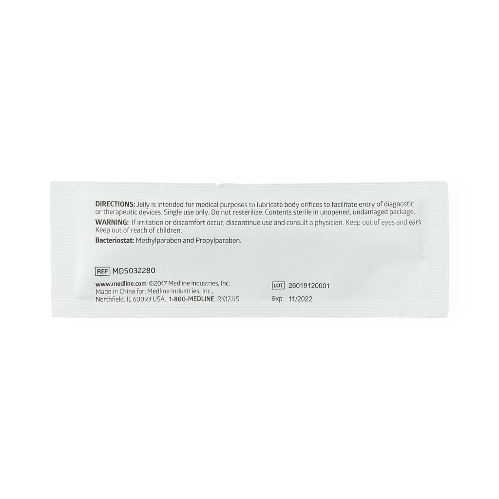 [MDS032280-CASE] Medline Sterile Lubricating Jelly; 5 g | CASE/600 EACH | BOX/150 EACH (CASE)