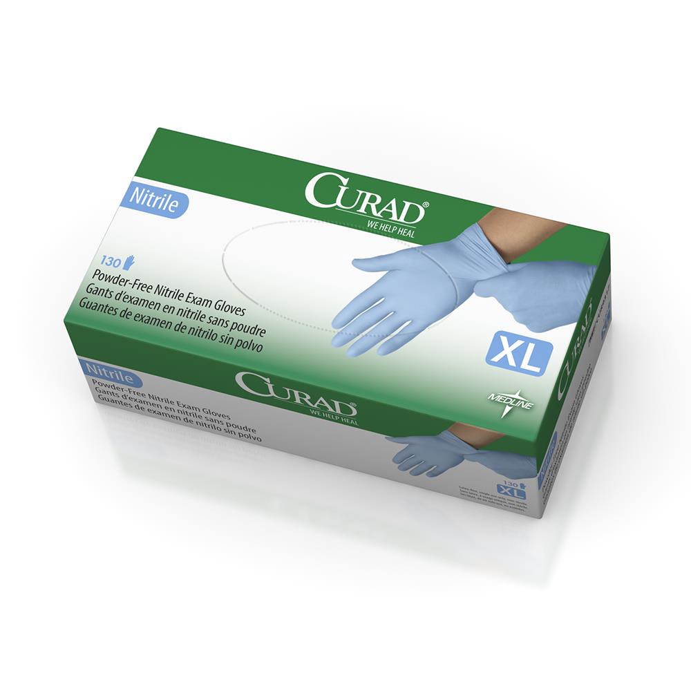 CURAD® Powder-Free Nitrile Exam Glove | CASE/1300 EACH;CTN/1300 EACH;BOX/130 EACH