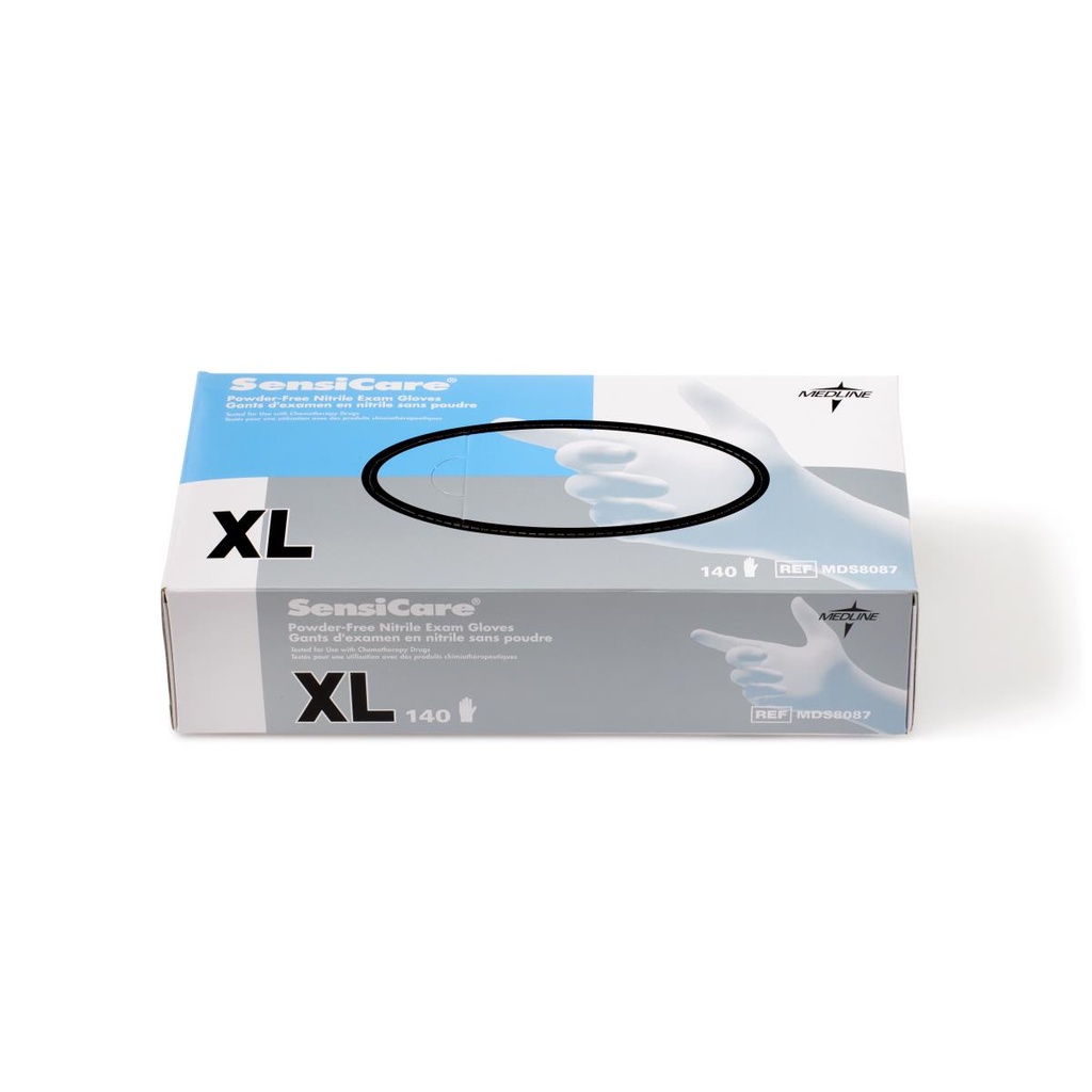 SensiCare® Powder-Free Nitrile Exam Glove | CASE/1200 EACH;BOX/120 EACH
