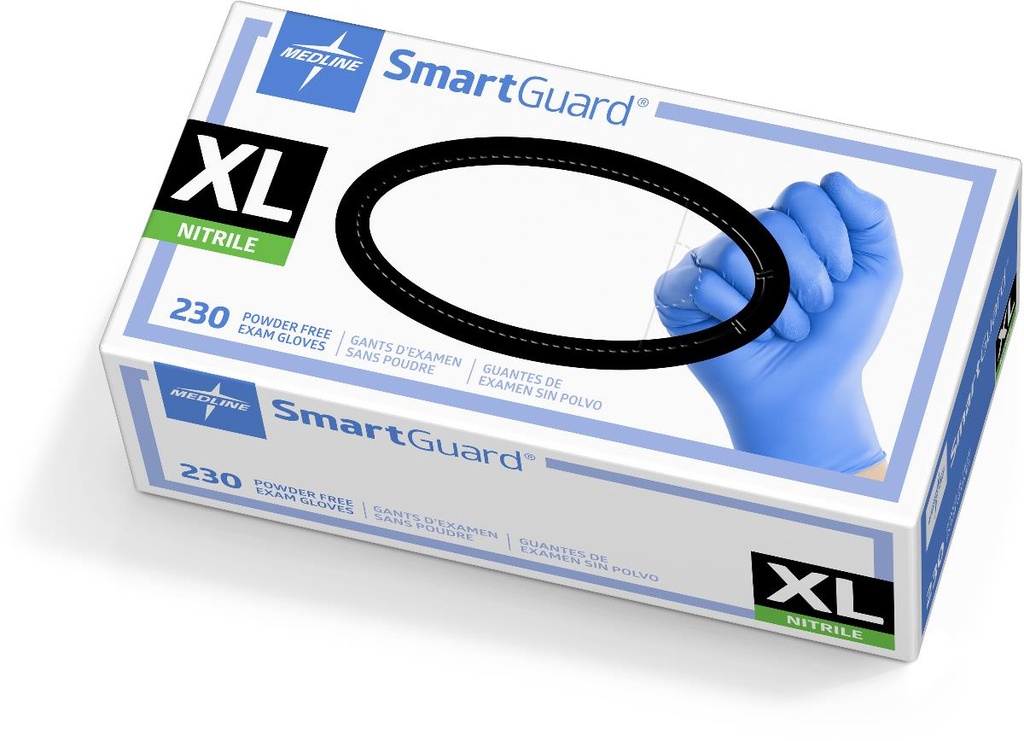 SmartGuard® Powder-Free Nitrile Exam Glove | CASE/2300 EACH;BOX/230 EACH