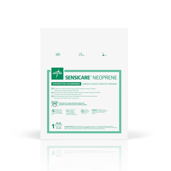 SensiCare® Sterile Powder-Free Neoprene Surgical Glove | CASE/200 PAIR;BOX/50 PAIR