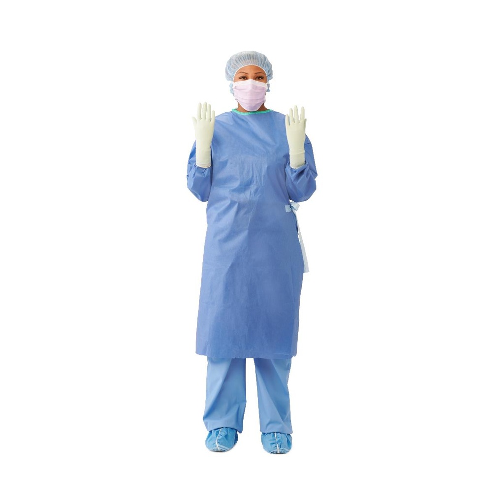 Medline Eclipse Sterile Non-Reinforced Surgical Gown with Set-In Sleeves, Level2; Large | CASE/30 EACH