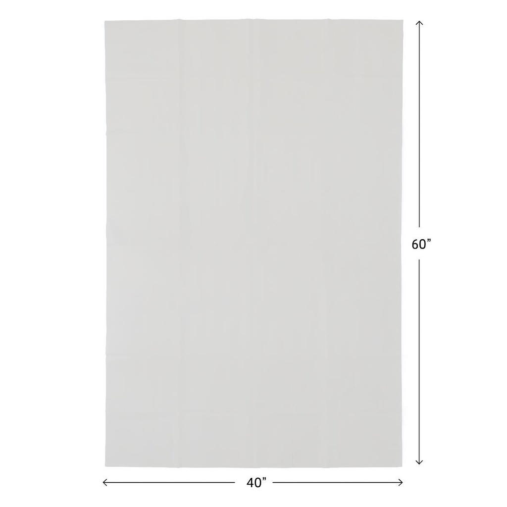 Medline Exam Drape Sheet; 40" x 60" (102 cm x 152 cm), 2 Ply | CASE/100 EACH