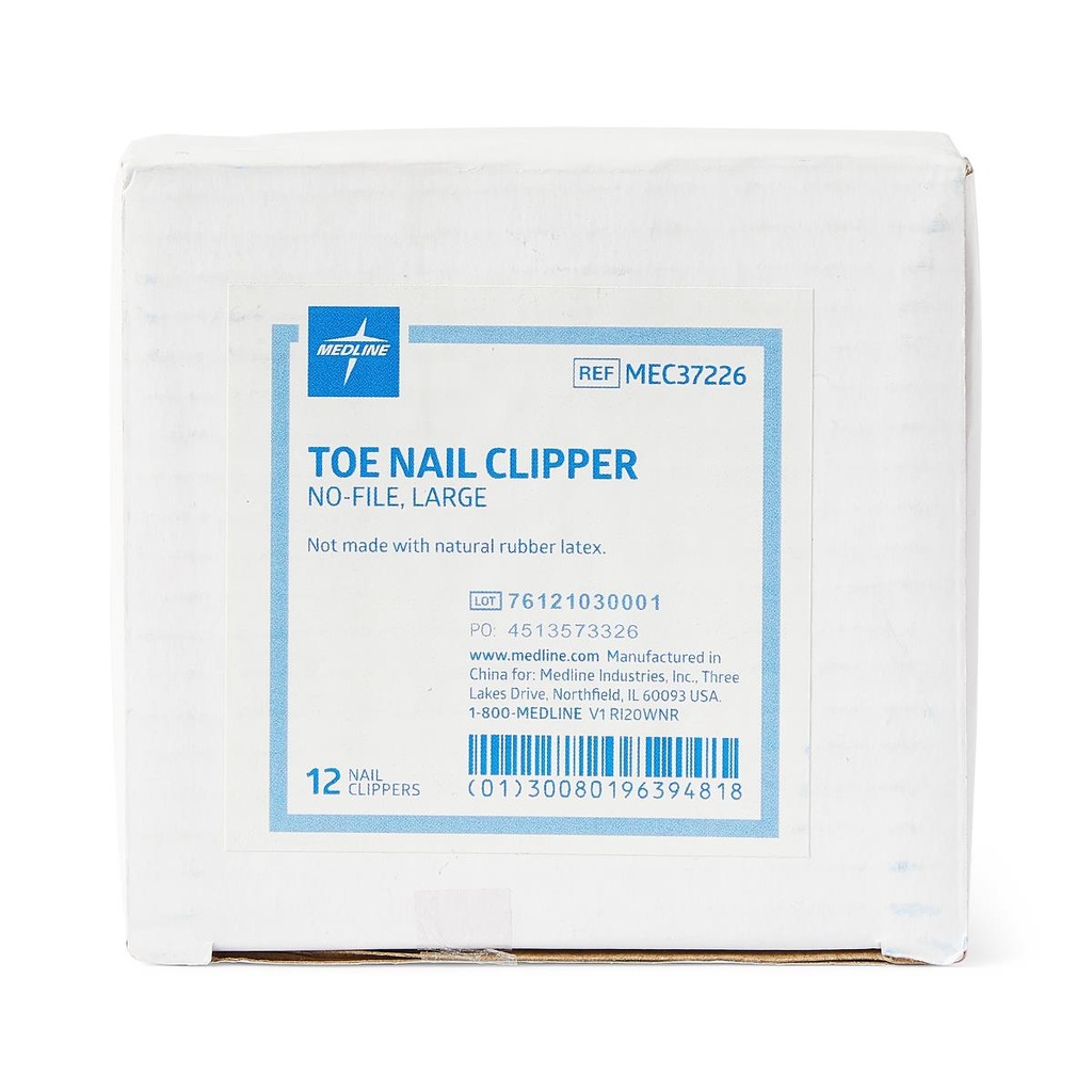 Medline Nail Clippers; Toe Nail | BOX/12 EACH