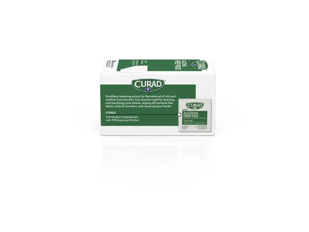 CURAD Medium 2-Ply Alcohol Swab; 200 count | CASE/20 BOX | CTN/5 BOX