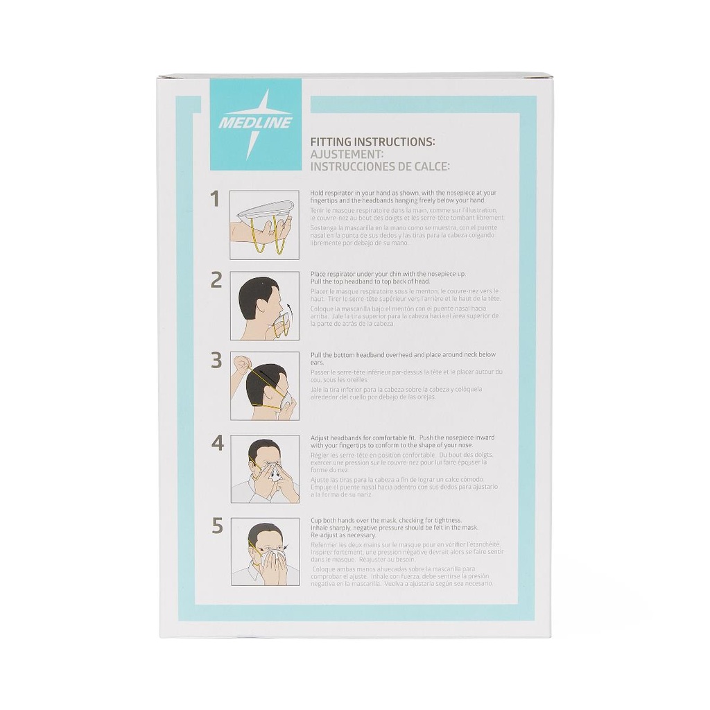 Medline Cone-Style Level-3 N95 Particulate Respirator Mask; Small | CASE/240 EACH | BOX/20 EACH