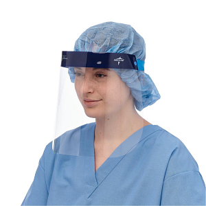 [NONFS300-CASE] Medline Full-Length Faceshield with Foam and Elastic Band; Full Length, 7.5" (19 cm) | CASE/96 EACH | BOX/24 EACH (CASE)
