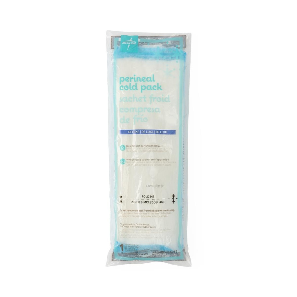 [MDS148055-CASE] Medline Deluxe Straight Perineal Cold Pack / Pad; 4.5" x 14.25" (11 cm x 36 cm)CASE/24 | CASE/24 EACH