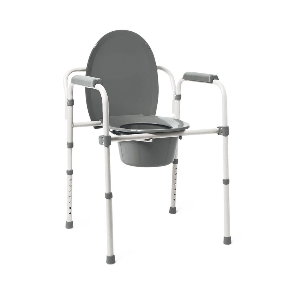 Medline Knockdown Steel Commode with Microban | EACH