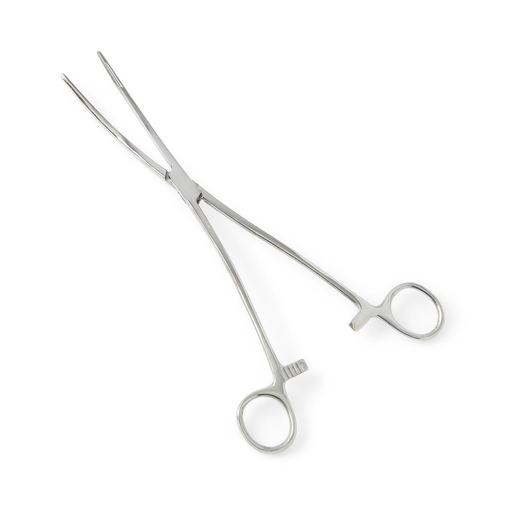 Medline Floor-Grade Bozeman Dressing Forceps; 10.5" (26.67 cm), Curved | BOX/12 EACH