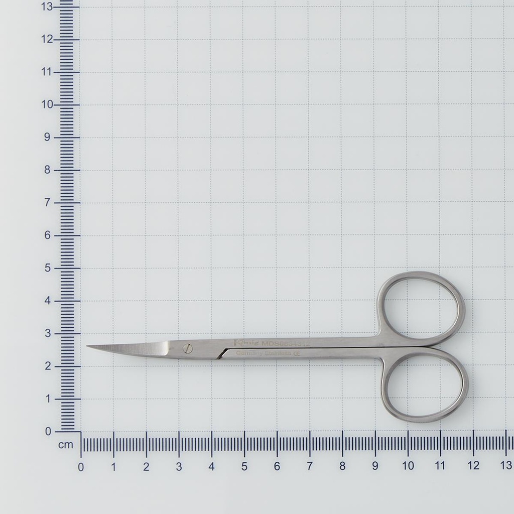 Medline Konig Iris Scissors; 4.25" (10.5 cm), Curved | EACH