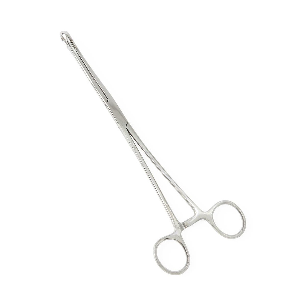 Medline Single-Use Stainless-Steel Sponge Forceps; 9.5" (24 cm), Straight | CASE/50 EACH