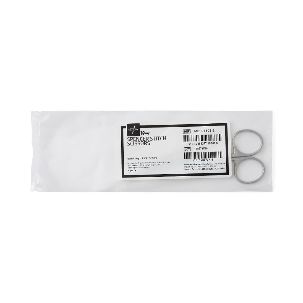 Medline Spencer Stich/Stitch Scissors; 4.75" (12 cm) | EACH
