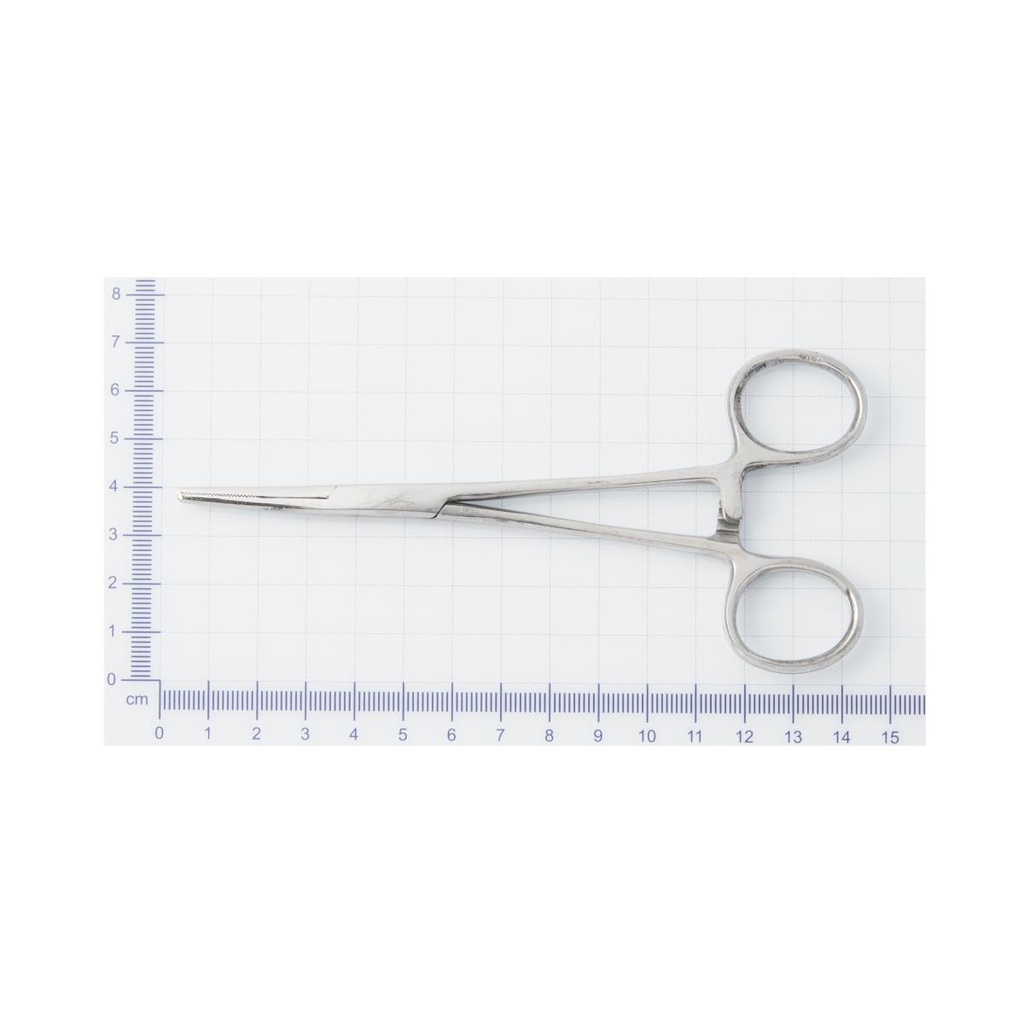 Medline Stainless-Steel Floor-Grade Kelly Forceps; 5.5" (14 cm), Straight | BOX/12 EACH