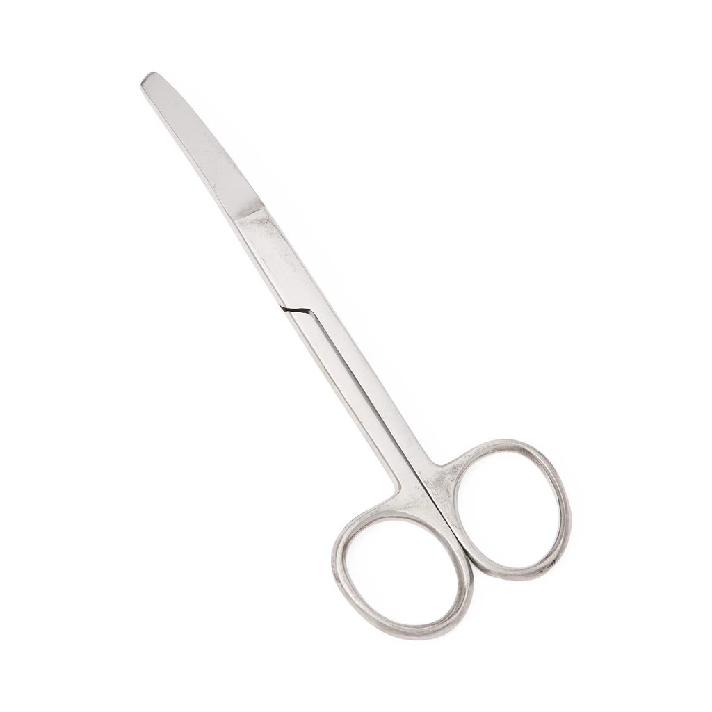 Medline Sterile Floor-Grade Surgical OR Scissors, Sharp/Blunt; 5.5" (14 cm), Curved | BOX/12 EACH