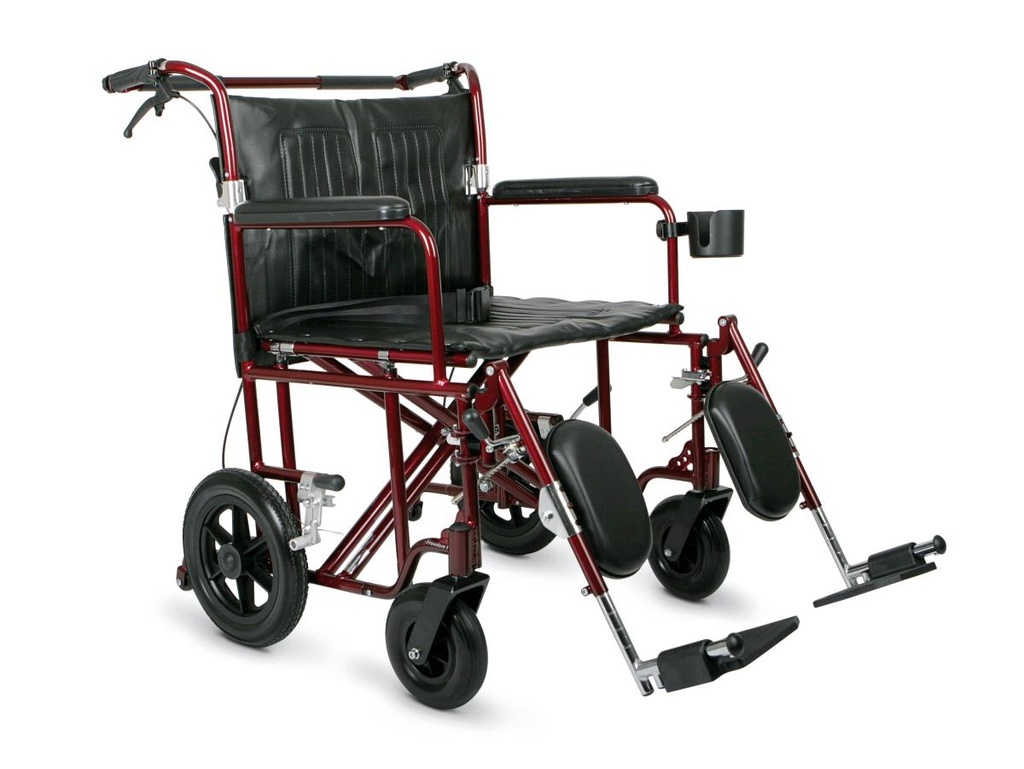 Medline Bariatric Transport Chairs; 22" (56 cm), Freedom Plus Lightweight ChairEACH | EACH
