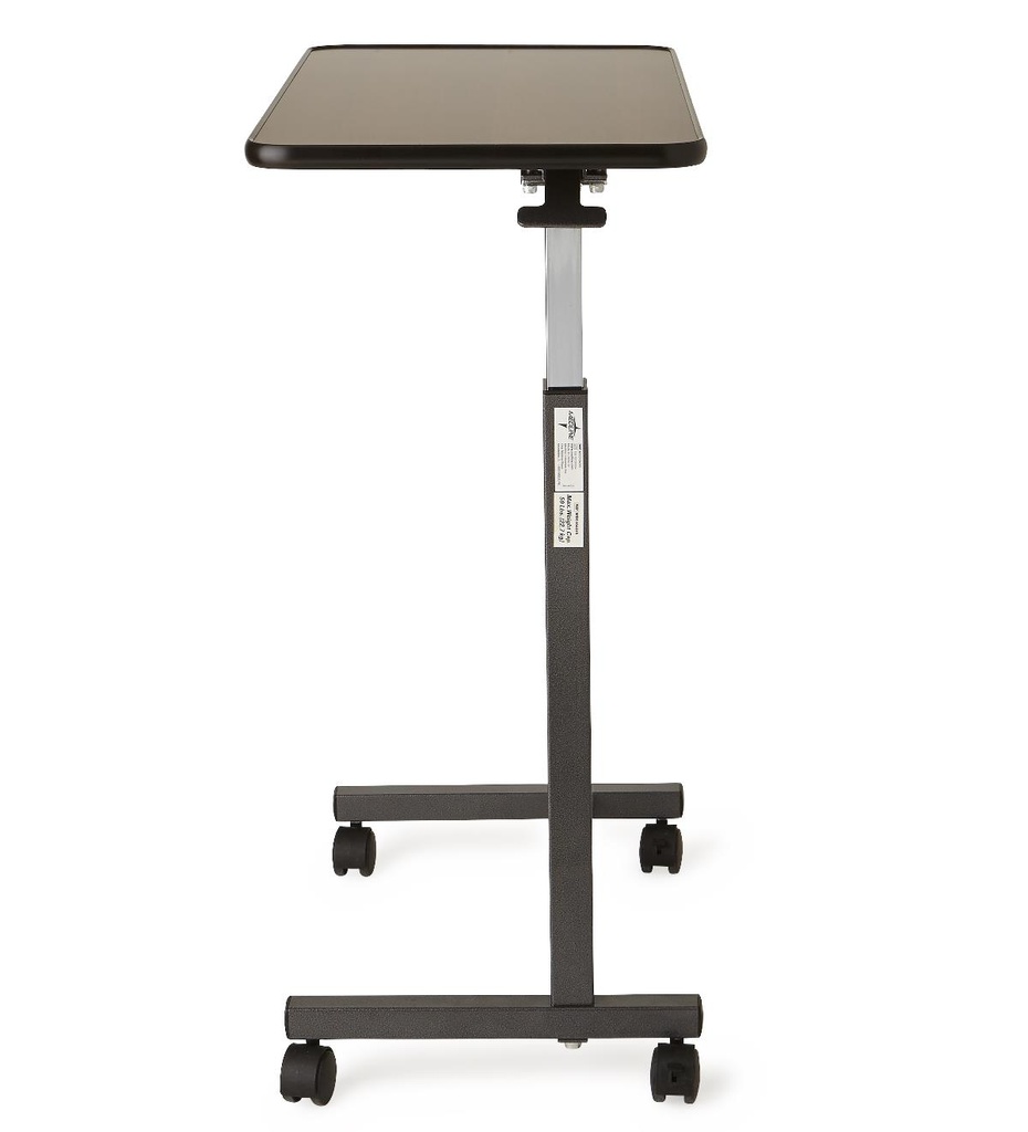 Medline Economy Overbed Table; Walnut Top, Chrome Base | EACH