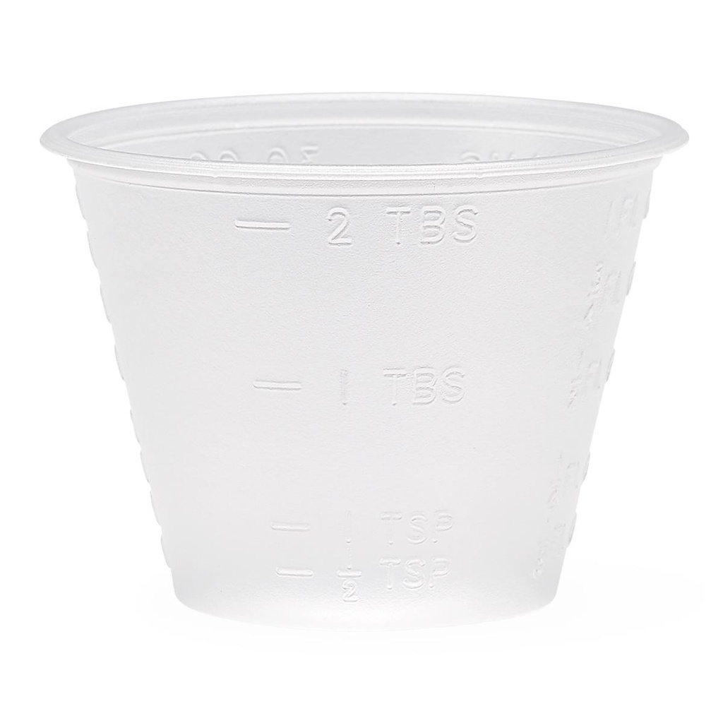 [DYND80000-CASE] Medline Non-Sterile Graduated Plastic Medicine Cup; 1 oz. (30 mL) | CASE/5000 EACH | PKG/100 EACH | TUBE/100 EACH
