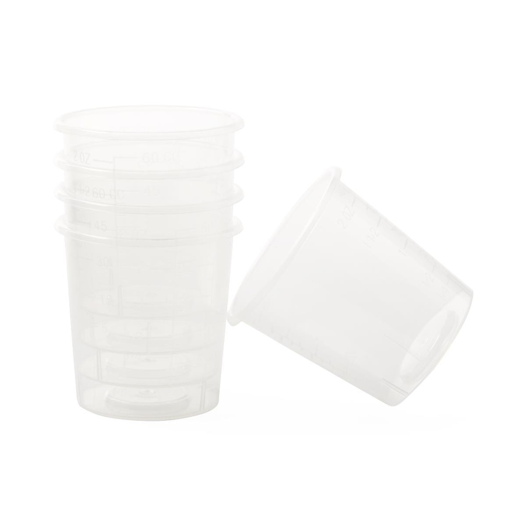 Medline Non-Sterile Graduated Plastic Medicine Cup; 2 oz. (60 mL) | CASE/1840 EACH