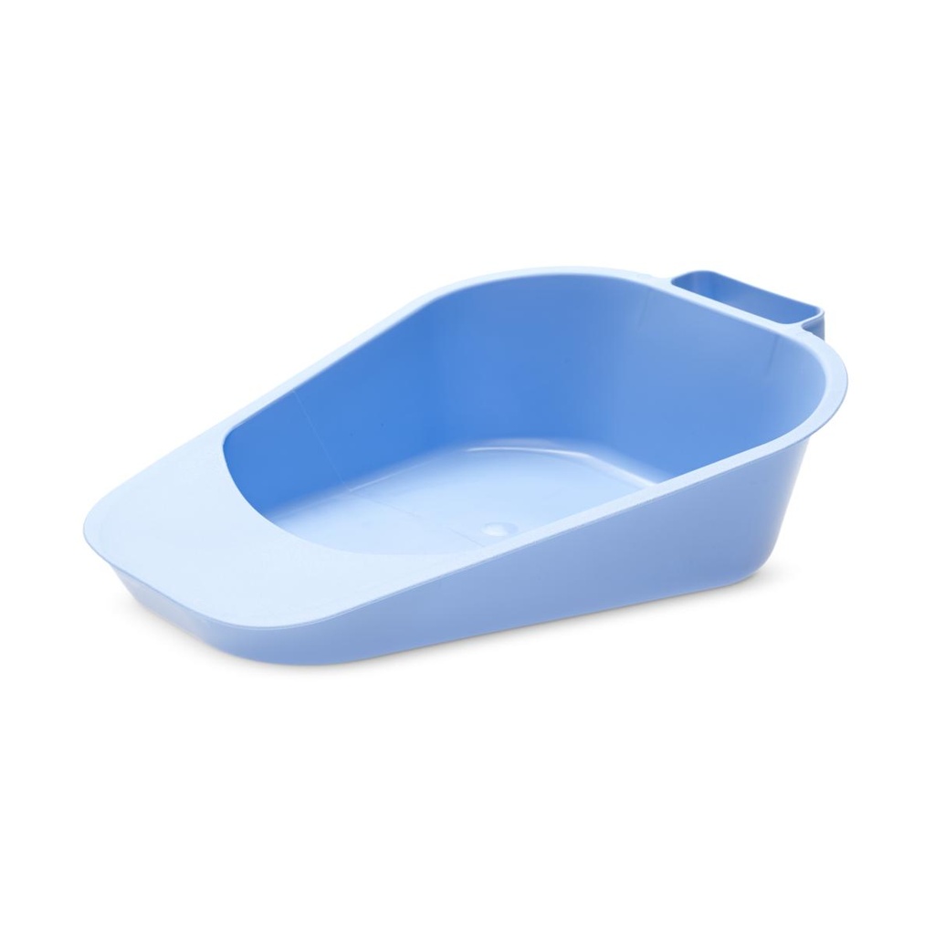 Medline Autoclavable Plastic Adult Fracture Bedpan; Blue | CASE/12 EACH