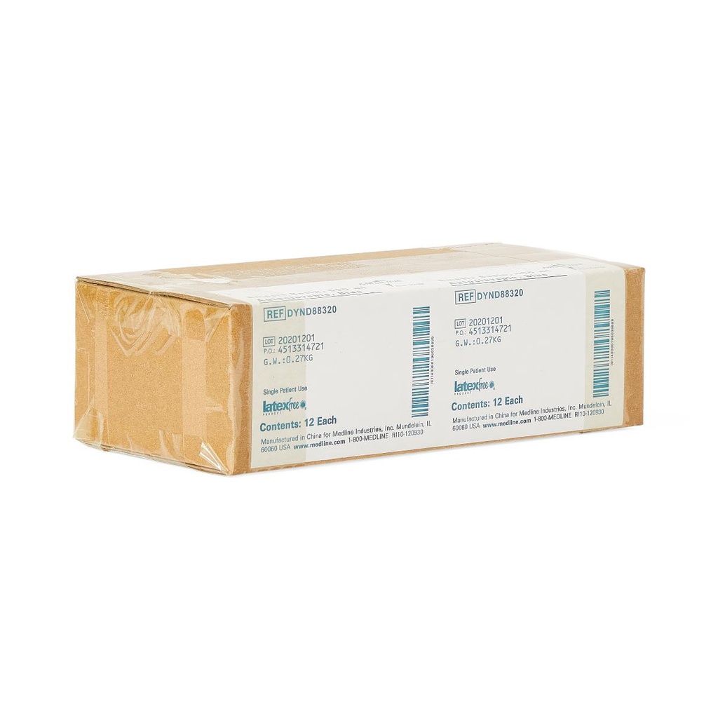 Medline Autoclavable Plastic Emesis Basin; Blue, 500 cc (0.5 L) | CASE/12 EACH