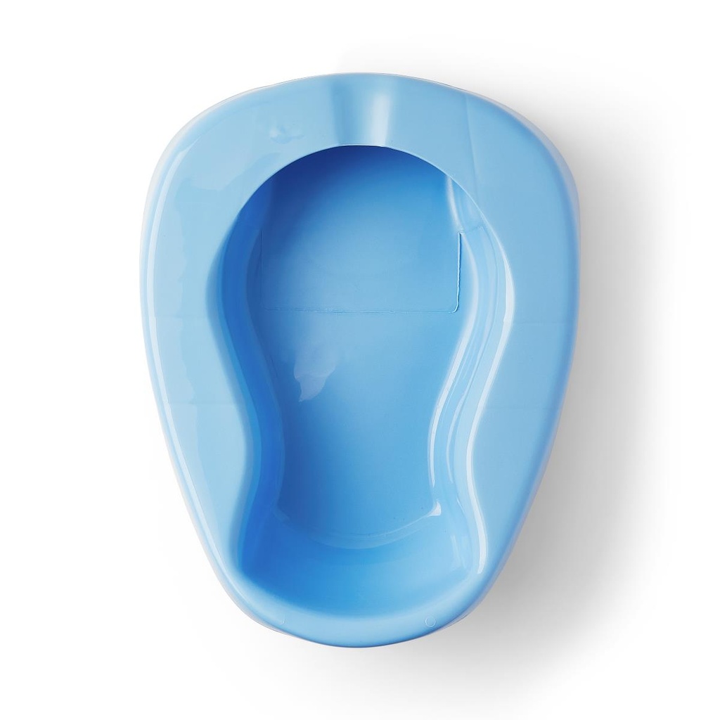 Medline Autoclavable Plastic Pontoon Bedpan; Blue | CASE/12 EACH
