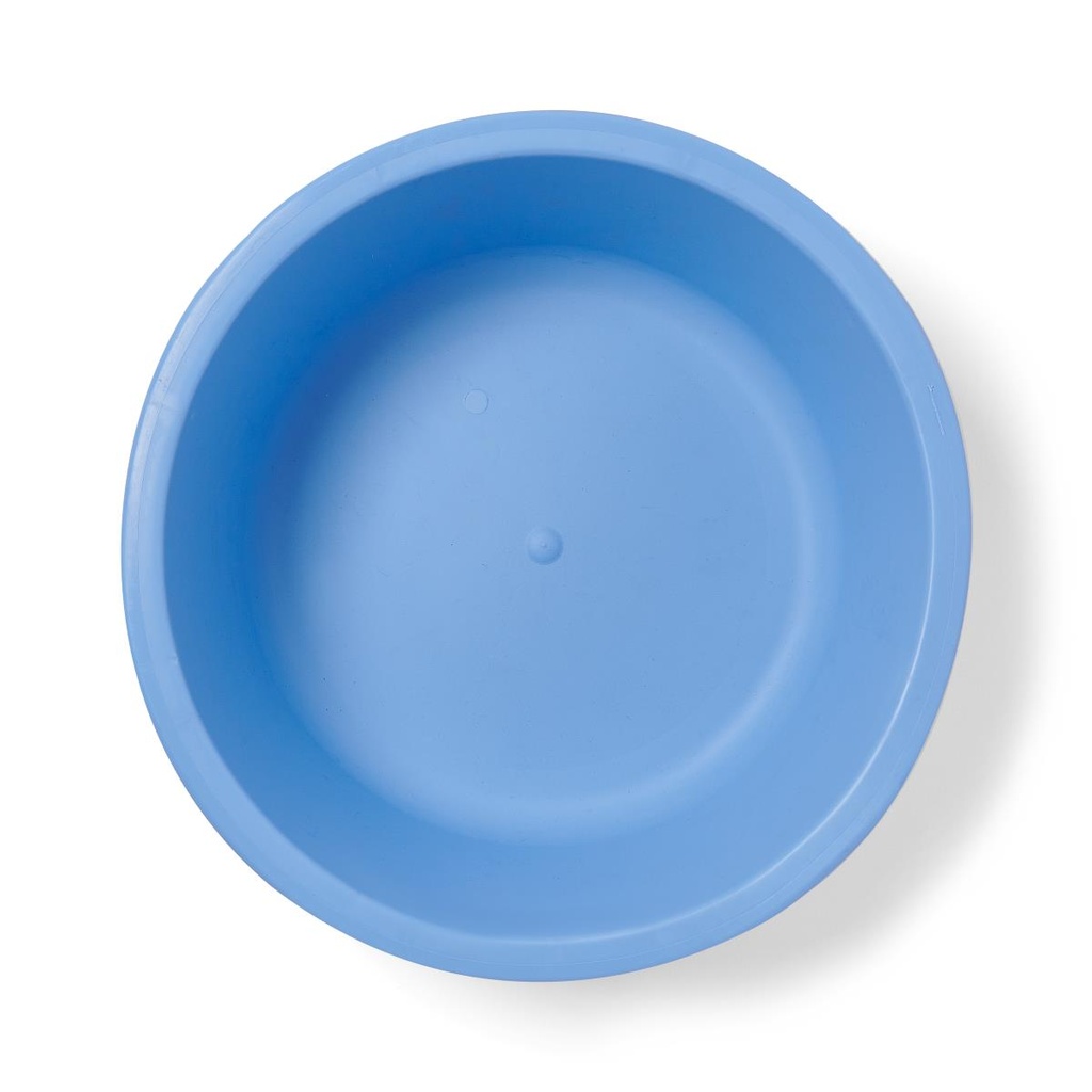 Medline Autoclavable Plastic Round Wash Basin; Blue, 5 qt. (4.7 L) | CASE/12 EACH