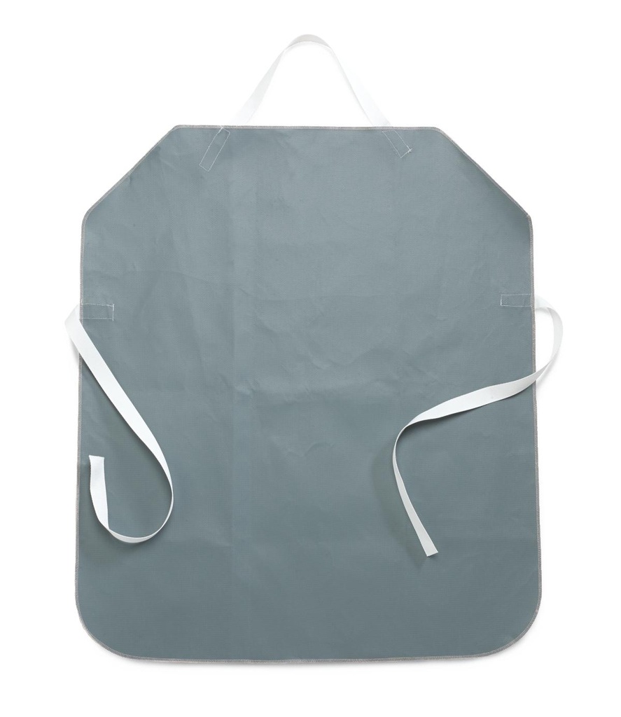 [MDT014119-EACH] Medline Non-Stick Coated Smoker's Apron; 34" x 30" (86 cm x 76 cm), Grey | EACH