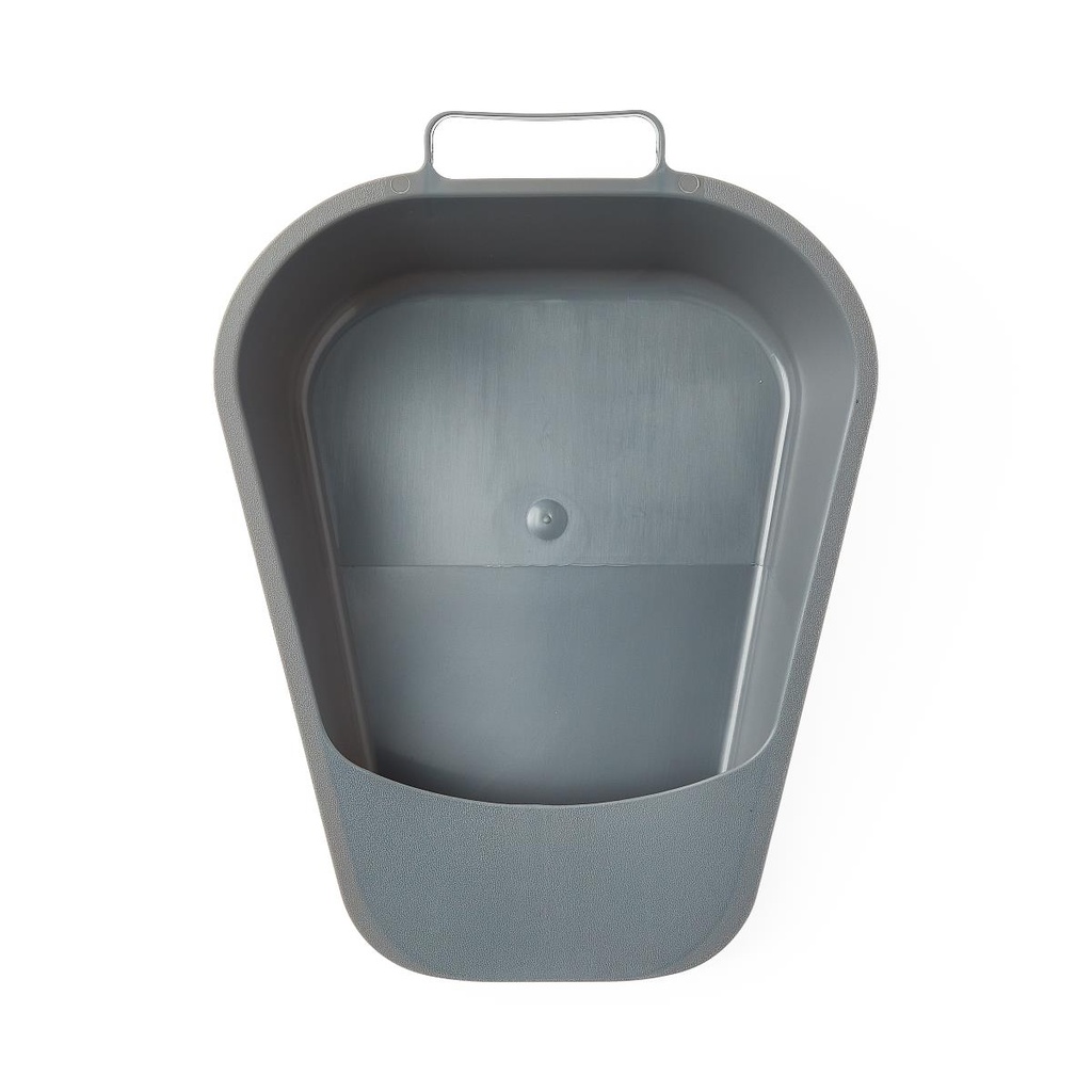 Medline Single-Use Fracture Plastic Bedpan; Graphite | CASE/24 EACH