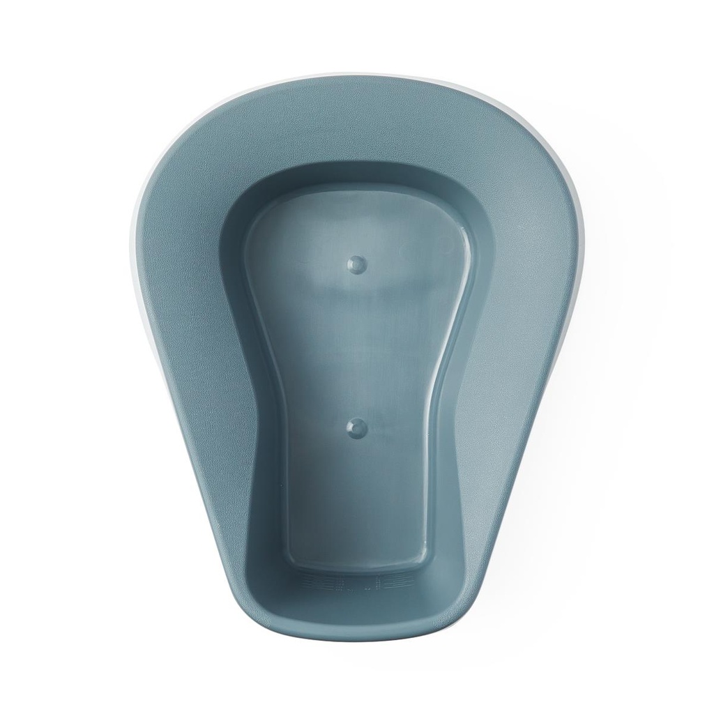 Medline Single-Use High-Rolled-Front Plastic Pontoon Bedpan; Graphite | CASE/20 EACH