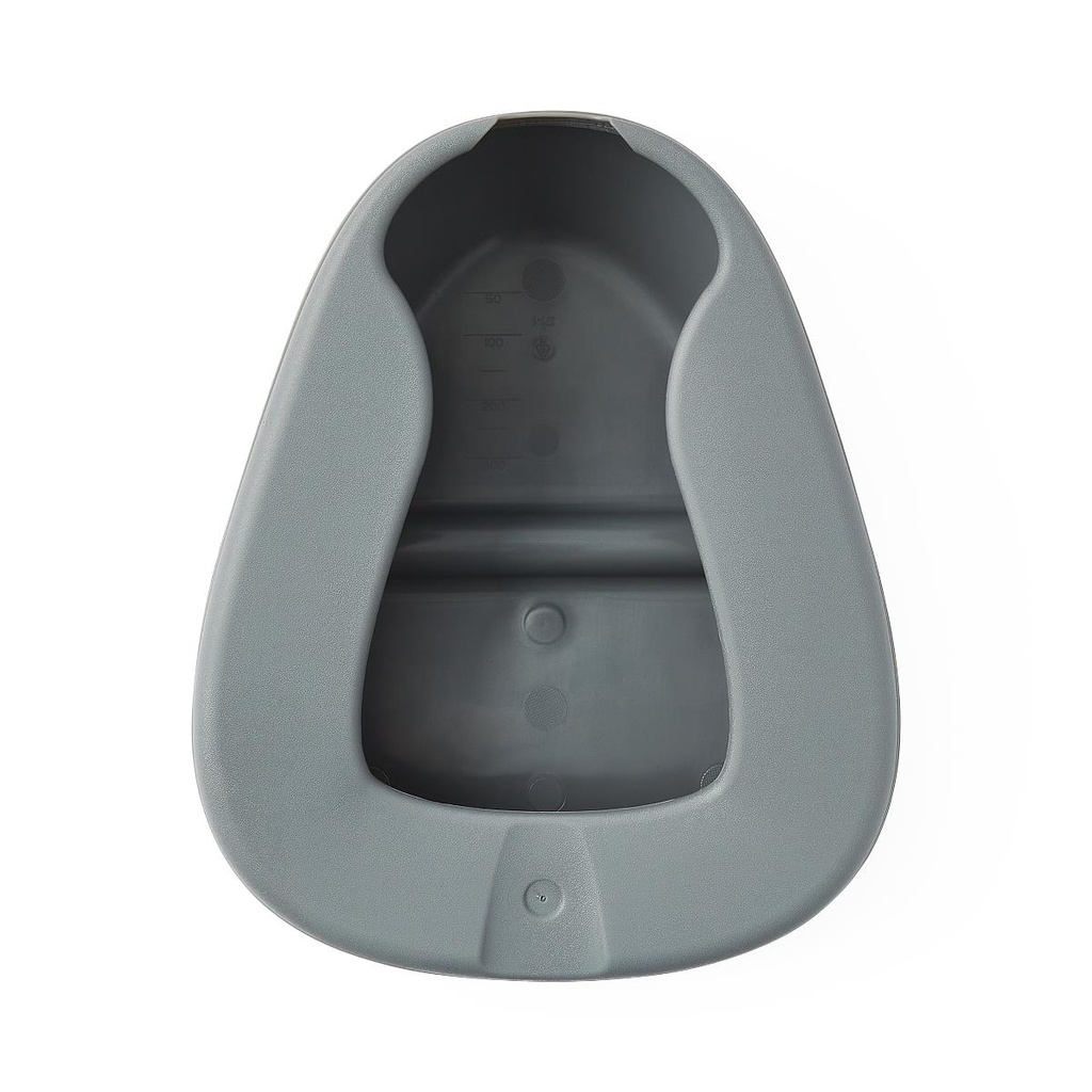Medline Single-Use Plastic Contour Bedpan; Graphite | CASE/8 EACH