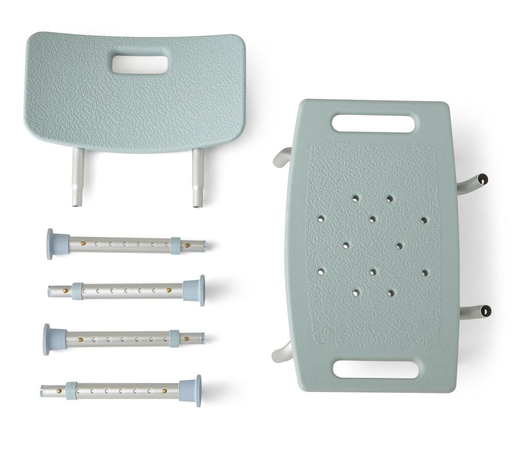 Medline Shower Chair with Back and Microban; Knockdown Shower Chair with Back, Microban Treated | CASE/1 EACH