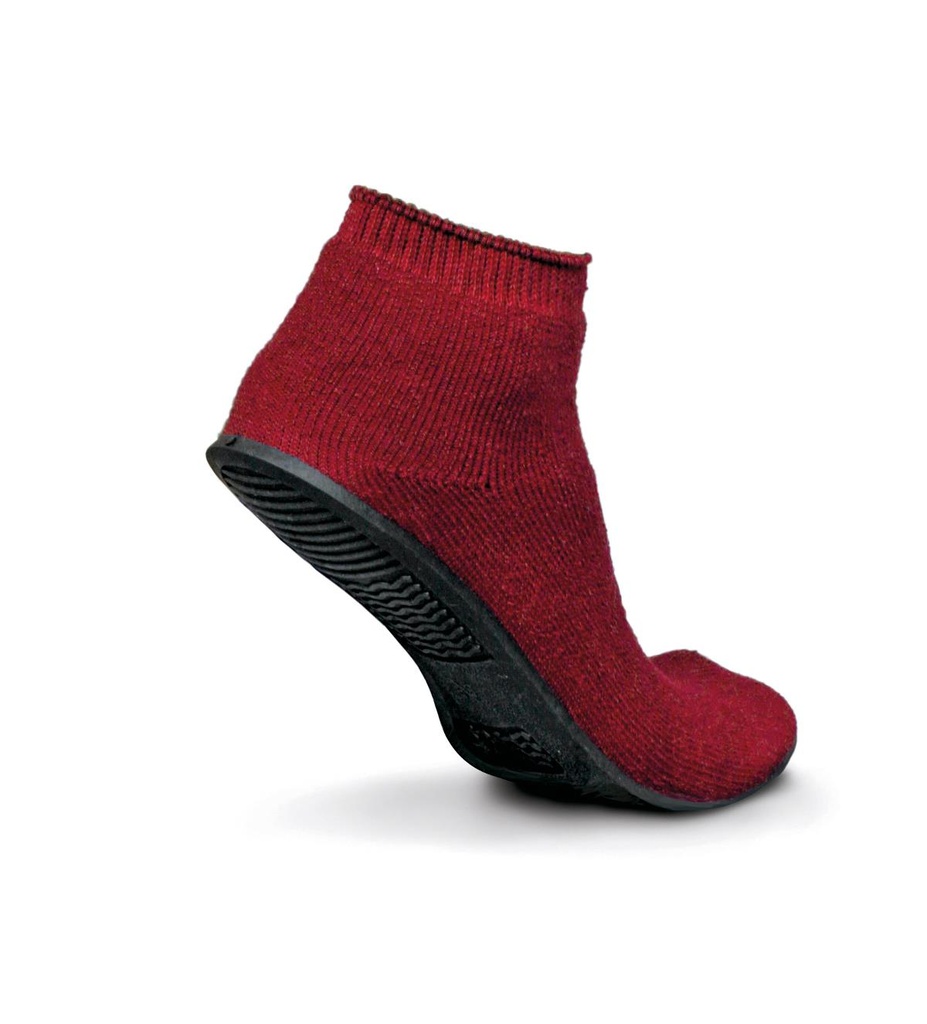 Medline Sure-Grip Terrycloth Slipper; Child, Red | BOX/12 PAIR