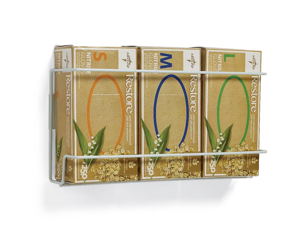 Medline Metal Wire Glove Box Holder; 3 boxes - horizontal or vertical | CASE/6 EACH
