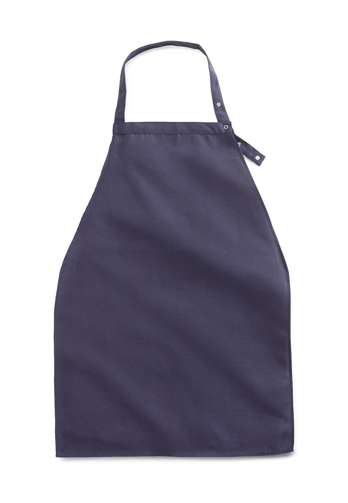 Medline Apron-Style Bib with Snap Closure; 19" x 27" (48 x 68 cm), Navy | CASE/24 EACH | DOZEN/12 EACH