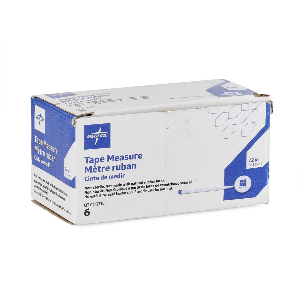 [NON171330-BOX] Medline Retractable Cloth Tape Measure, 1.8 m (72"); 72" (182.88 cm) | BOX/6 EACH