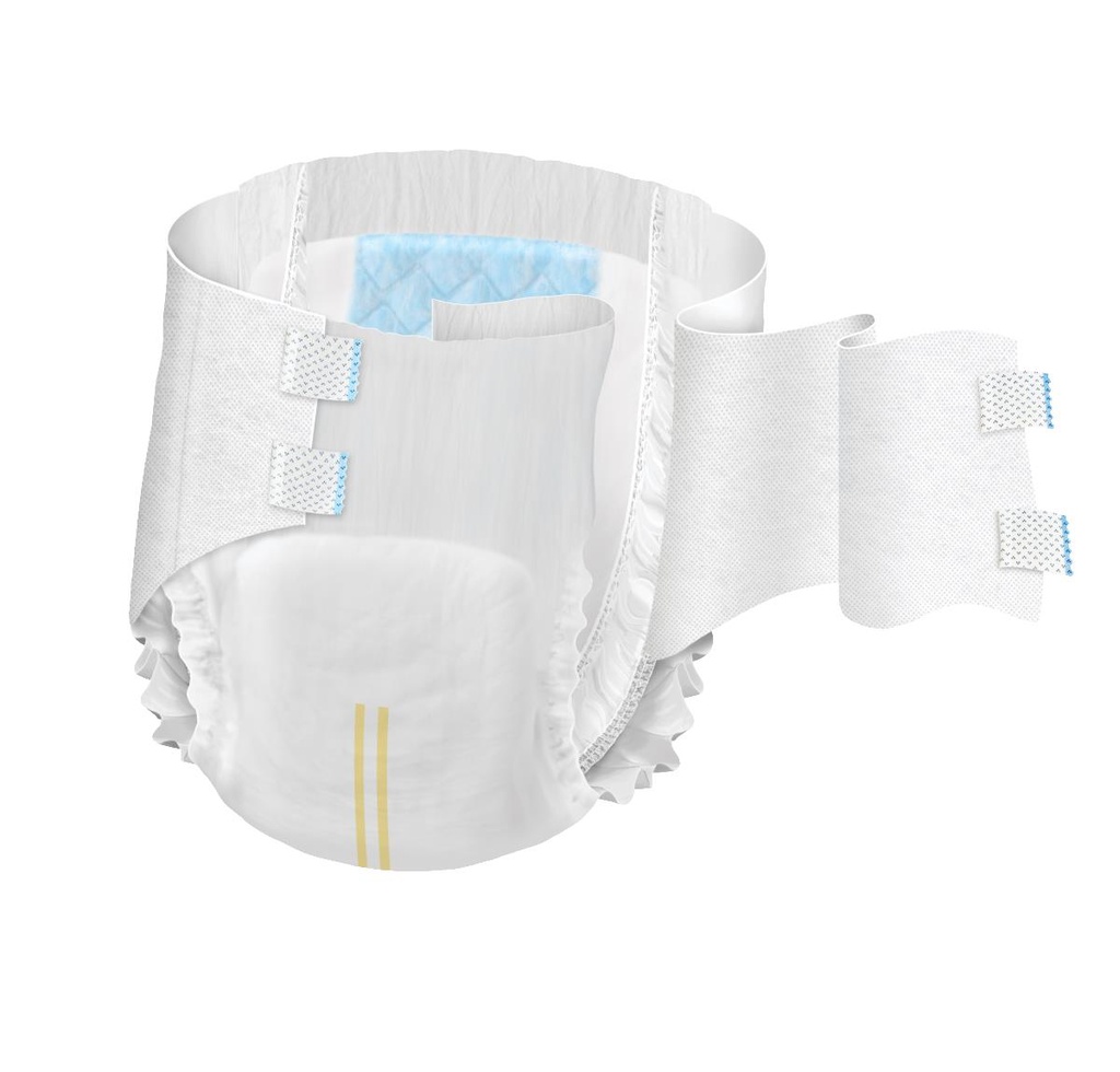 FitRight® Incontinence Briefs; 5X Large, 90"-106" (229 cm-269 cm), White, Bariatric | CASE/32 EACH | BAG/8 EACH